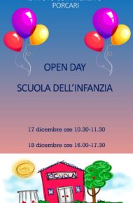 open day infanzia locandina